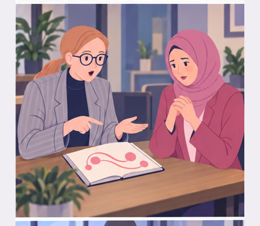 In a private meeting Anna sees Amira’s stronger option.