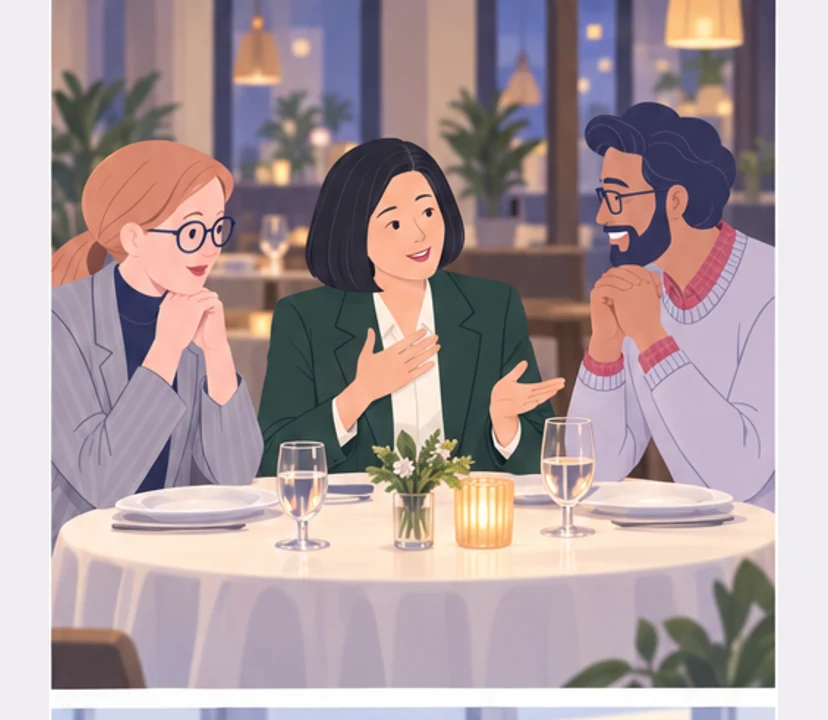 Over dinner the partner shares the real concern.