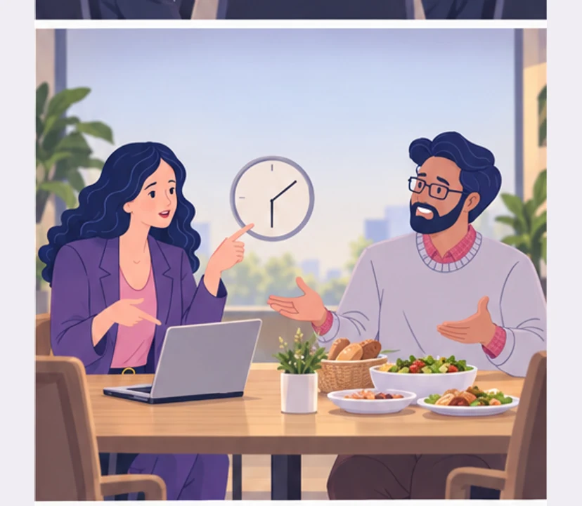 Zofia and Karim compare two definitions of a good host.