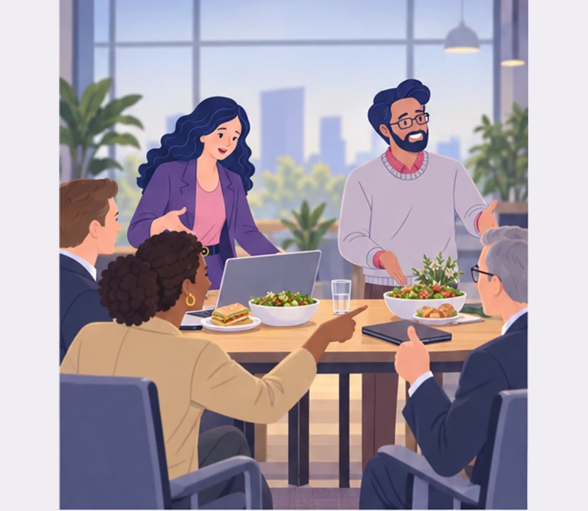 At the next meeting they ask guests which rhythm they prefer.