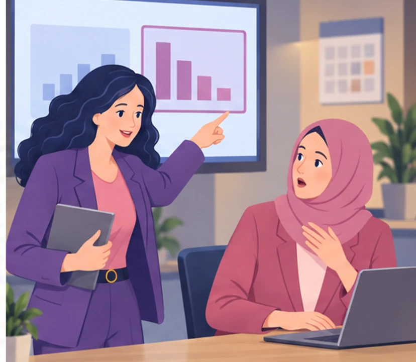 Three days later, Zofia points to new data and changes the decision, surprising Amira.